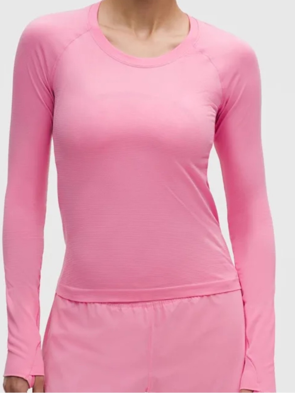 🆕 NWT Lululemon Swiftly Tech Long-Sleeve Shirt 2.0 Waist Length in Candy Cloud